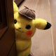 28cm Pikachu Plush Toy Stuffed Toy Detective Pikachu Japan Anime Plush Toys For Children
